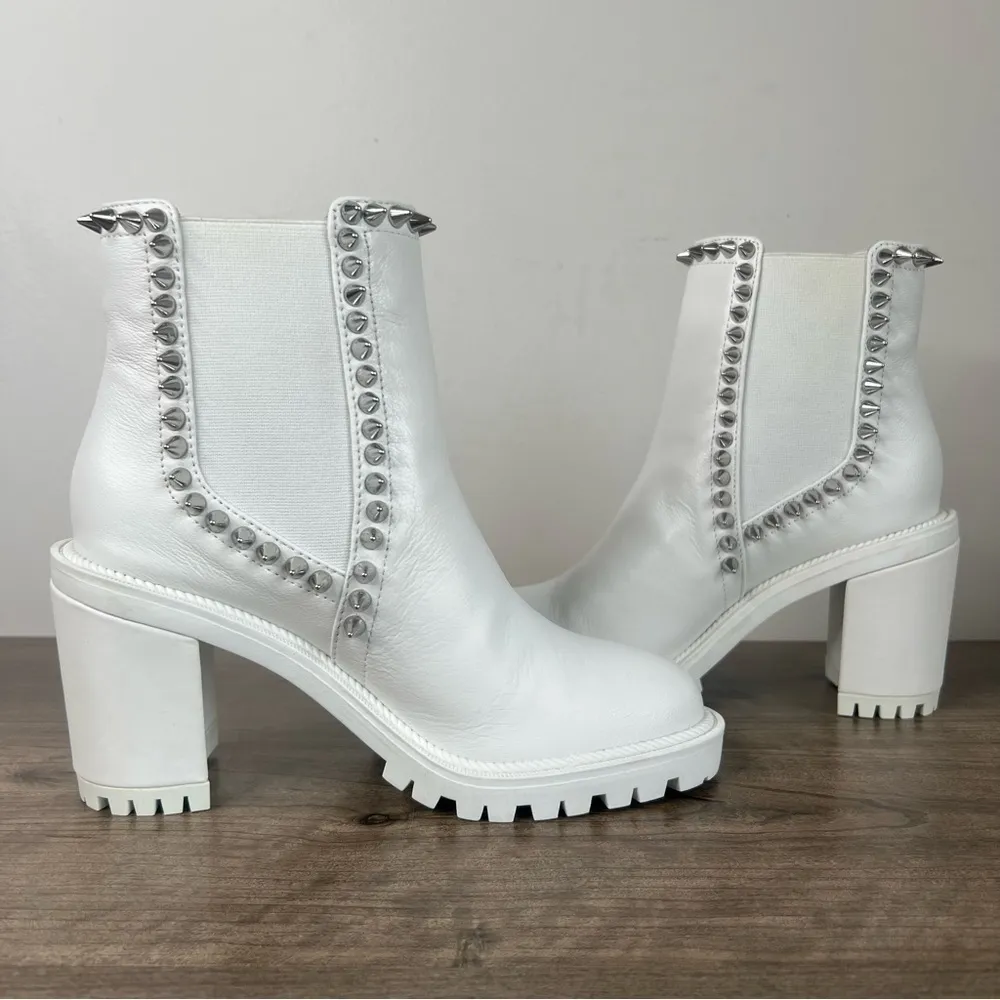 Jessica Simpson Demmie Bright White Women's Ankle Boot Size 6 #B1158 - Image 7