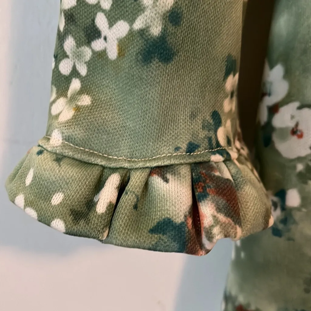 Vintage 60’s mini dress handmade! Green Size 12 - Image 4