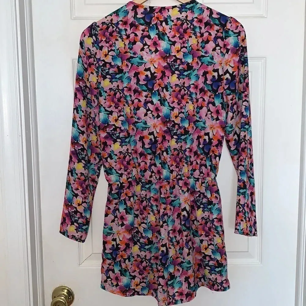 Eight Sixty Long Sleeve Floral Romper - Image 3