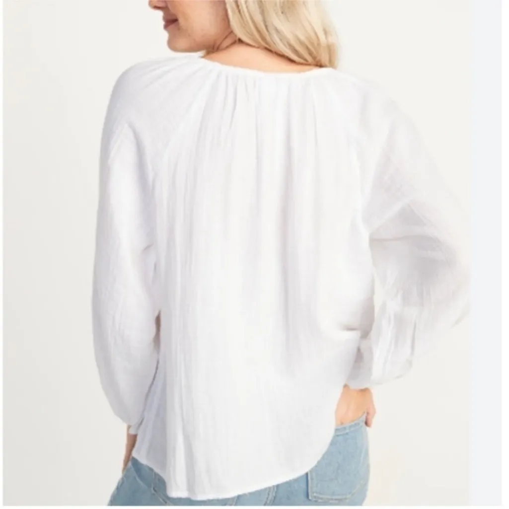 New Shirred double -weave blouse -Old Navy - Image 2