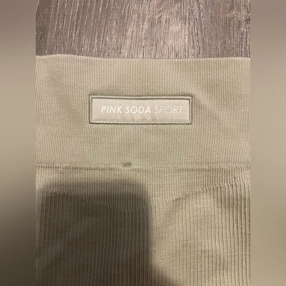 Pink Soda Sport Ribbed Seamless Leggings Light Green Size S - Image 7