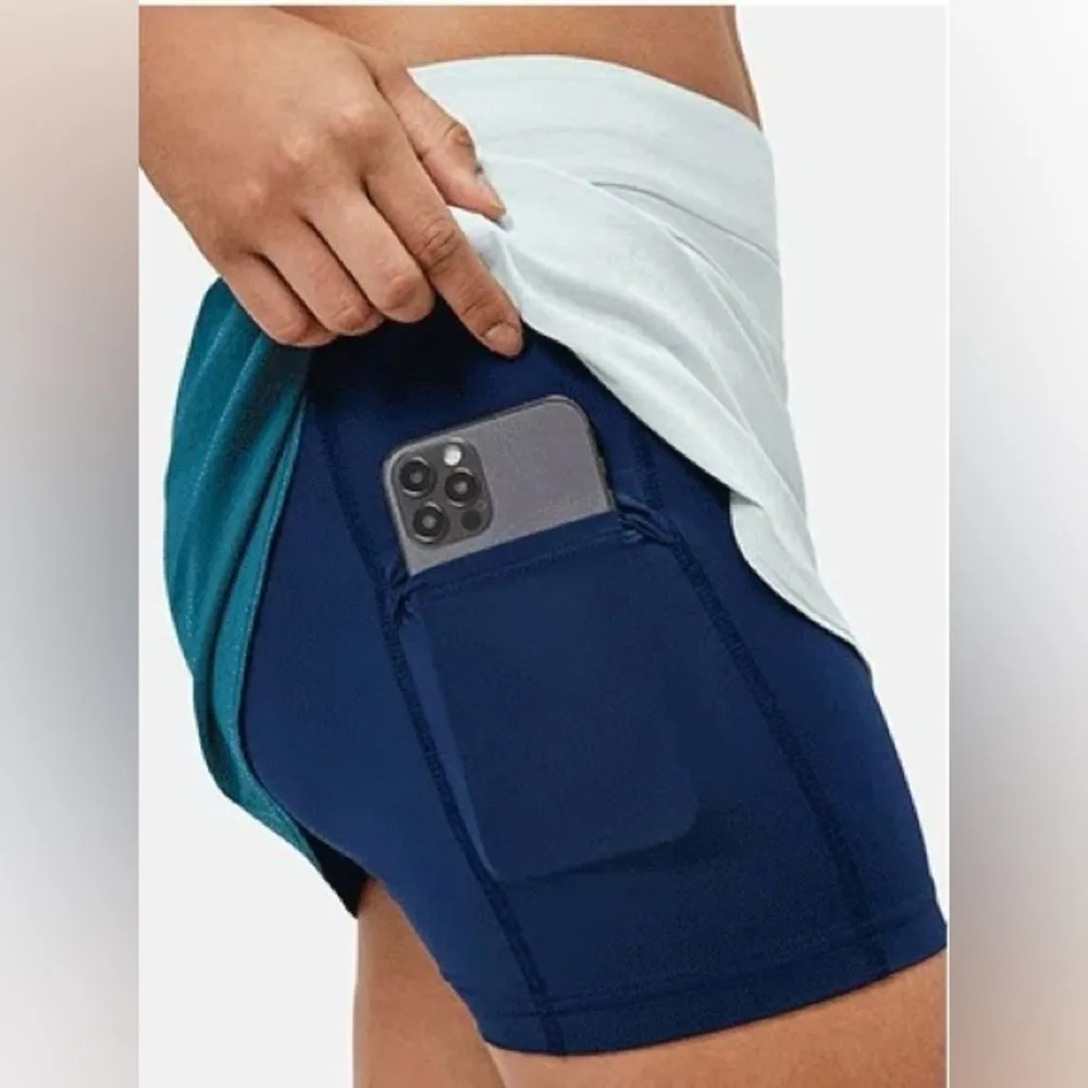 Outdoor Voices The Exercise Skort in Dusty Blue/Poseidon size Small - Image 3