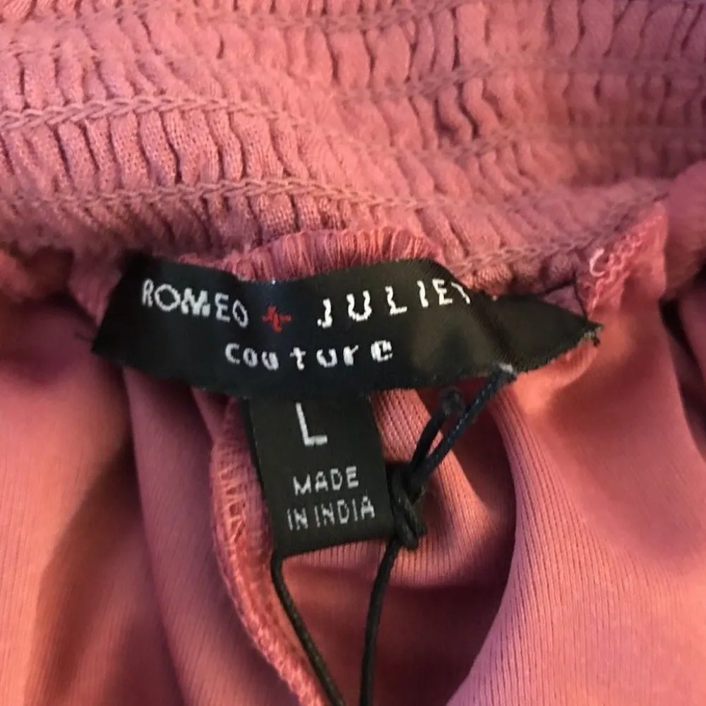 Romeo and Juliet Woven Dusty Rose Pink Short Large - Image 3