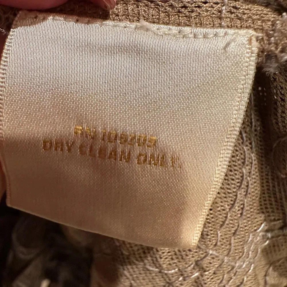 Sundance Tan & Grey Elmeera Soutache Appliqué Dress Size Large L - Image 11