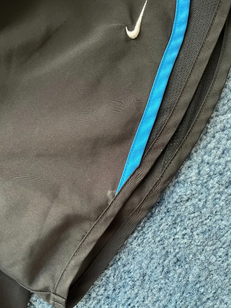 Dri-Fit Women’s Black Rainbow Striped Athletic Running Shorts - Image 3