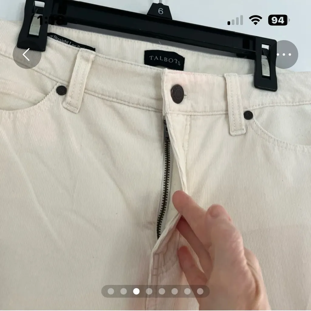 Talbots Off-White Straight Leg Pants - Image 9