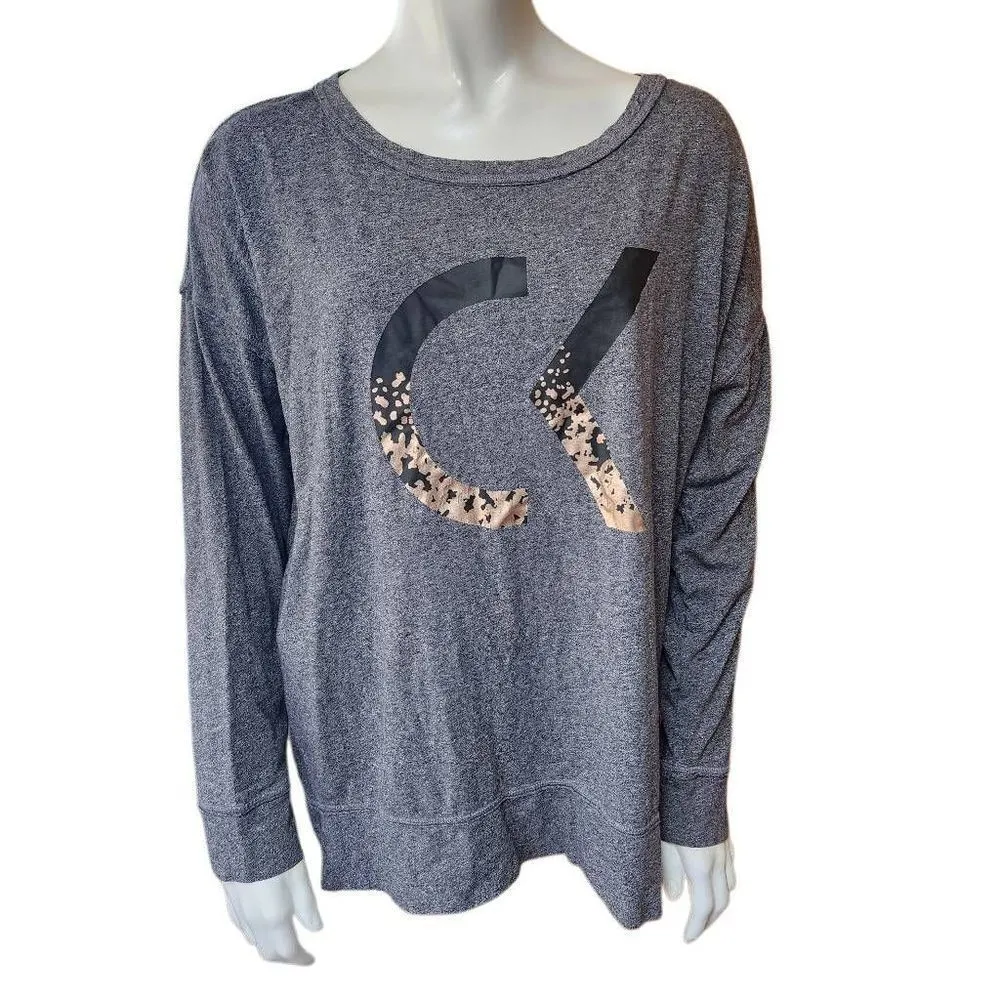 Calvin Klein Performance Dry Gray Long Sleeve Shirt (1X) - Image 2