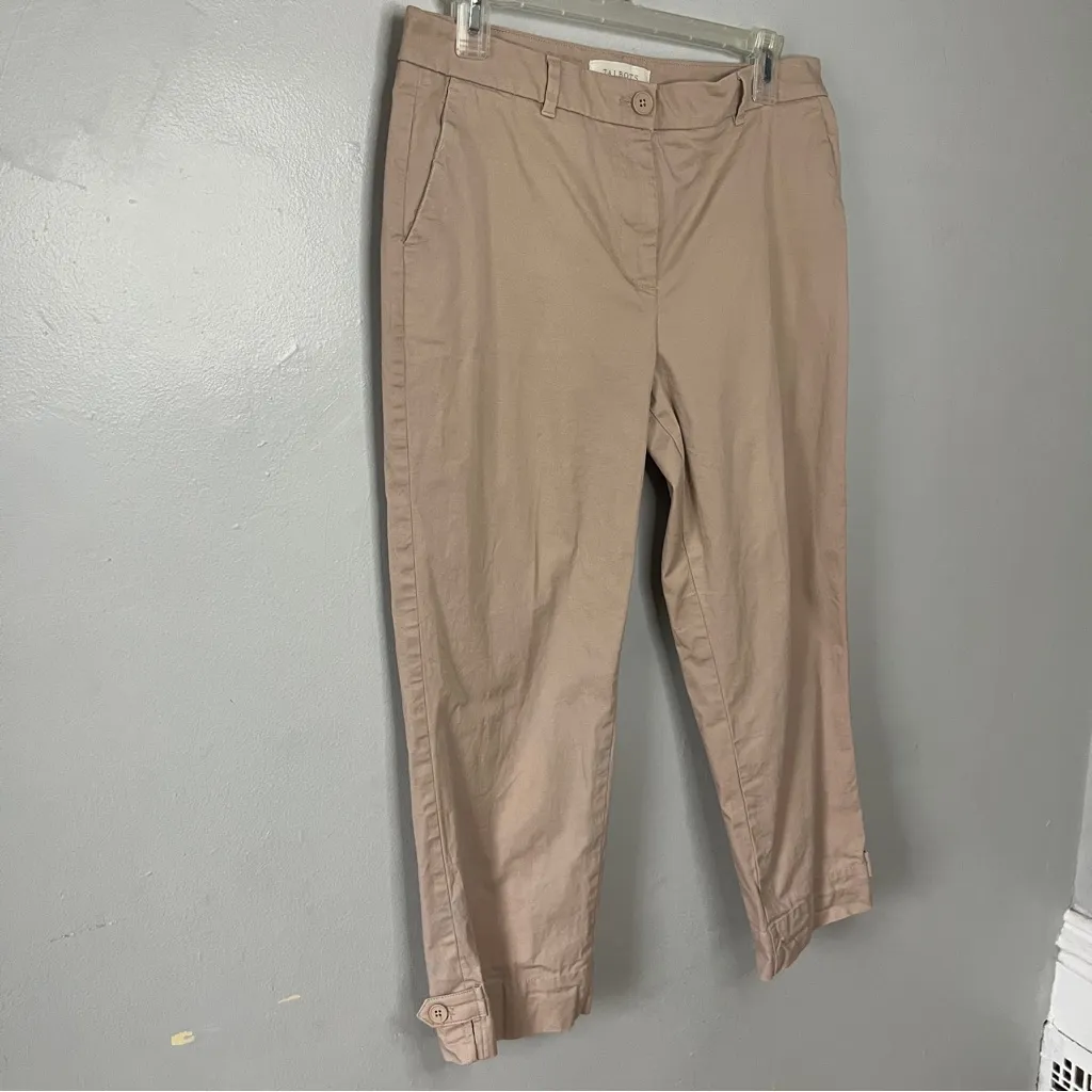 Talbots Tan Cropped Women's Pants - Image 2