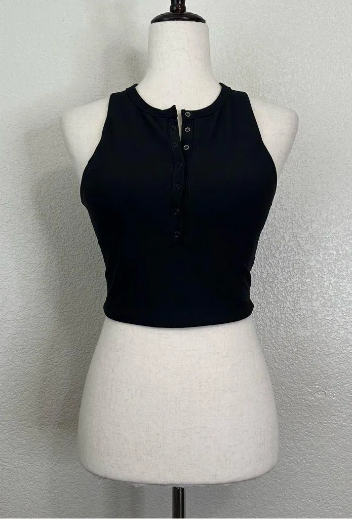 Abercrombie & Fitch YPB SculptLUX Curve Love Plunge Henly Slim Tank, Sz Small - Image 2