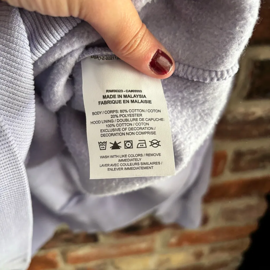 Nike Purple Phoenix Fleece Hoodie Sweatshirt - Image 5