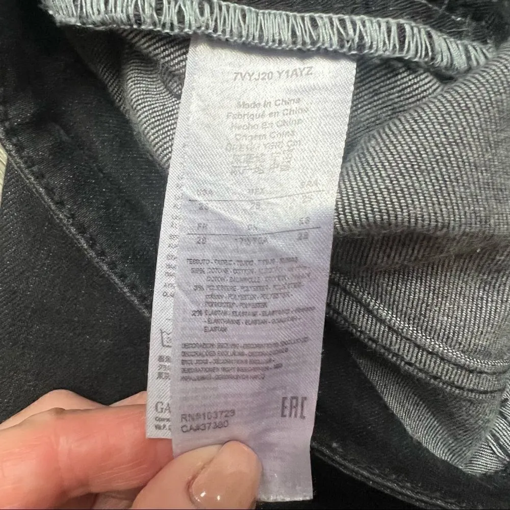 ARMANI EXCHANGE Super Skinny Jambe Jeans Black Size 28 - Image 14