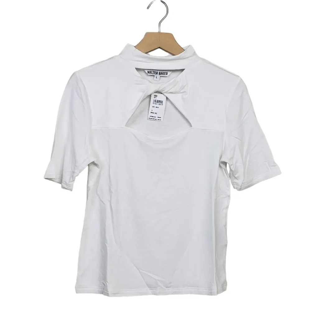 Walter Baker Womens Large Shelby Cut Out Top in White NEW - Image 2