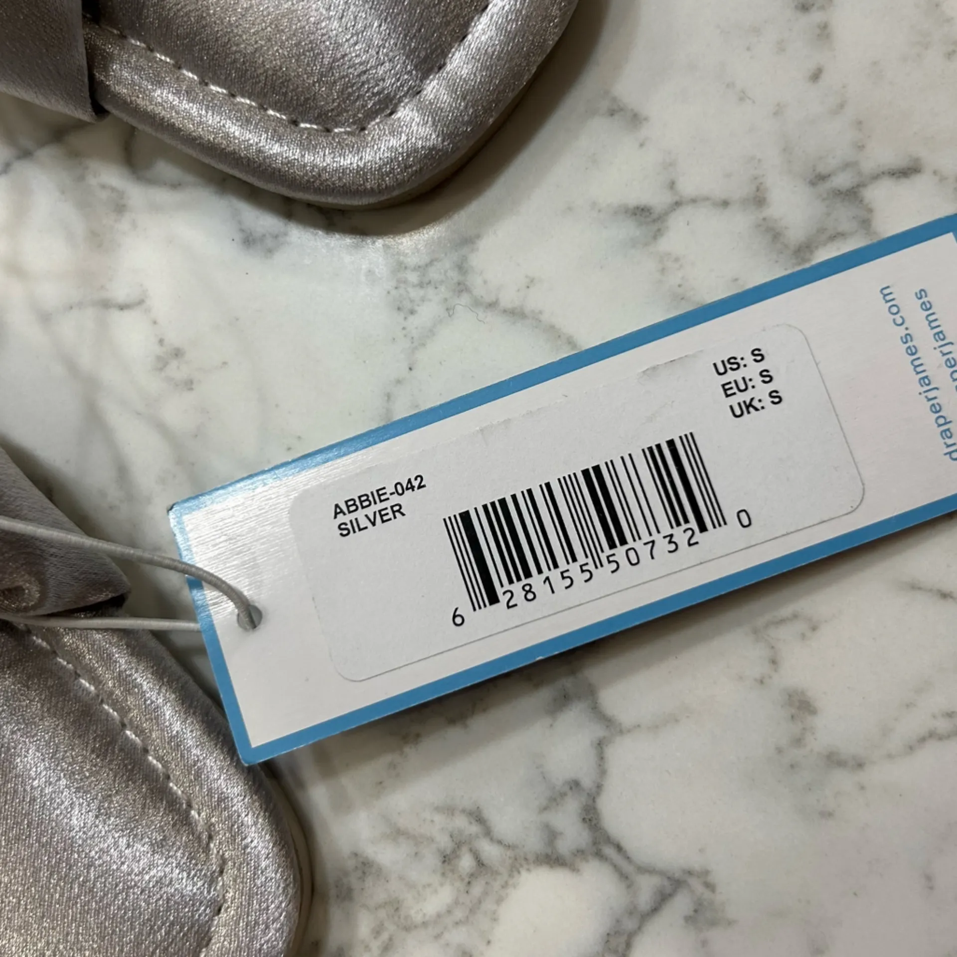 Draper James Silver Bow Slid Slip On Sandals Size Small - Image 7