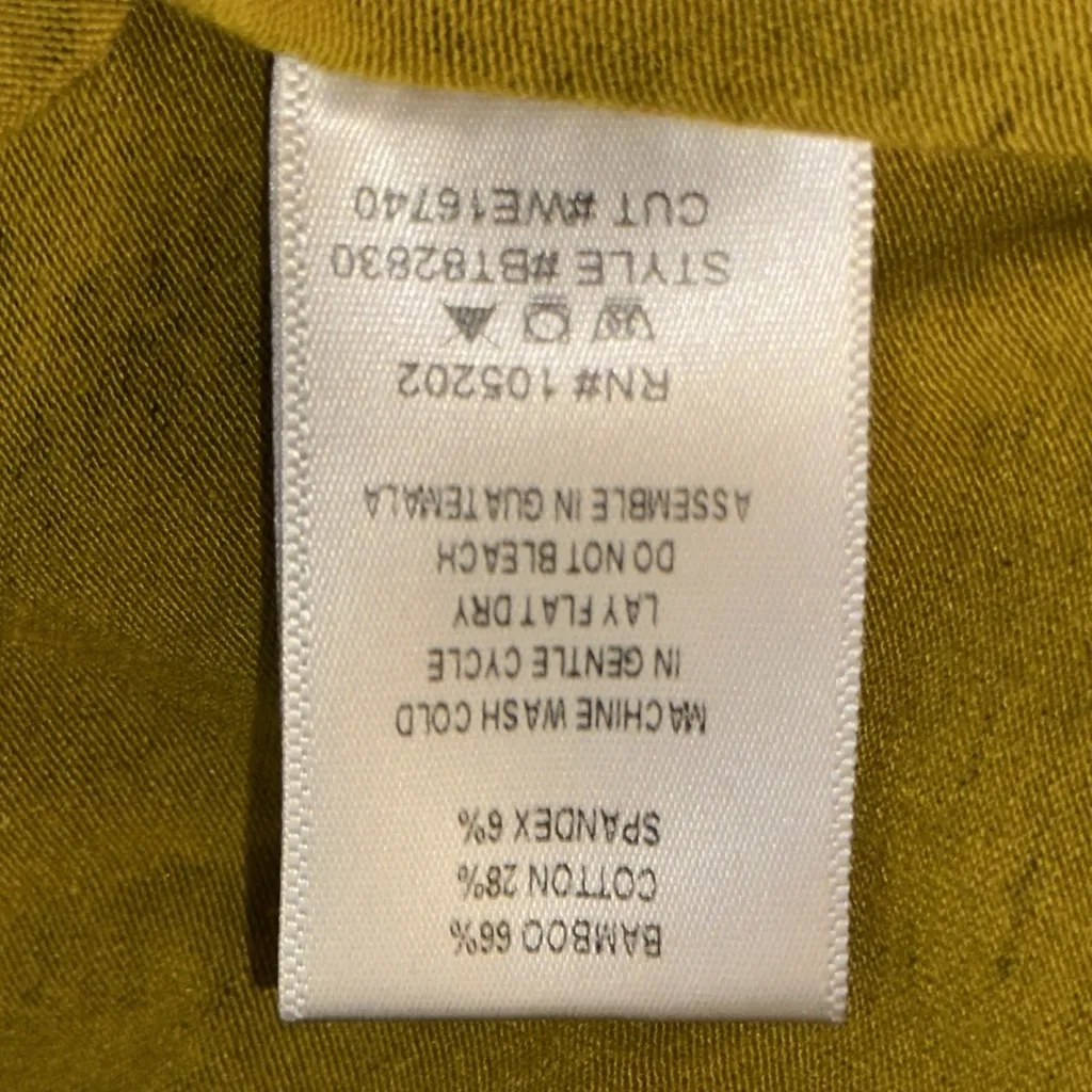 Chalet Et Ceci Zipper‎ Front Olive Green Black Abstract Print Tunic Mock Neck XL - Image 12