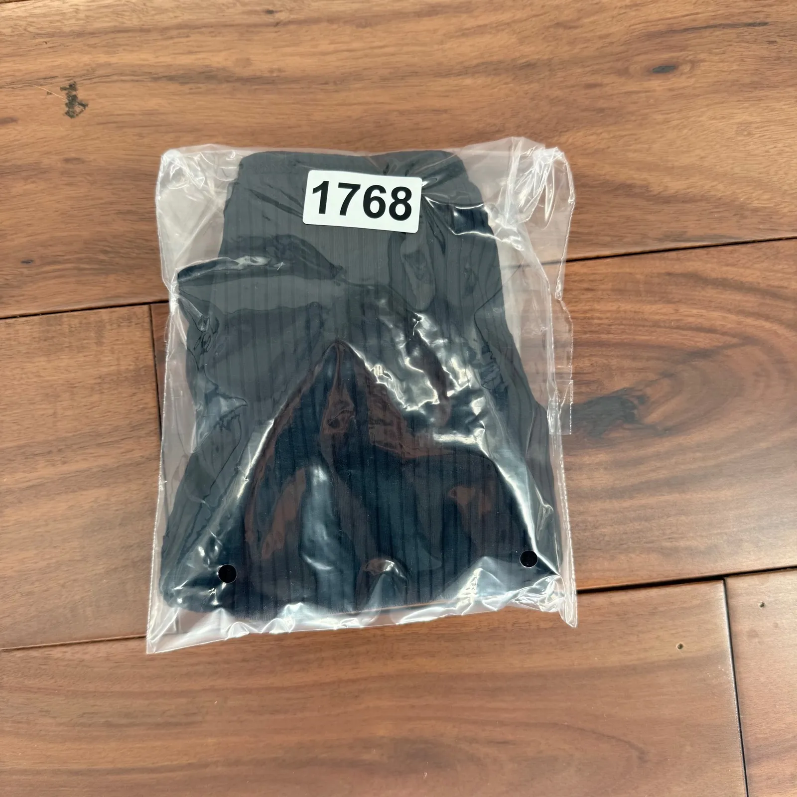 Lulus  Black Ribbed High Waisted Bikini Bottoms Size M - Image 6