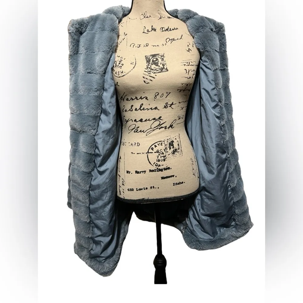 NWT  Anything For You Quilted Faux Fur Coat by Steve Madden sz M - Image 11