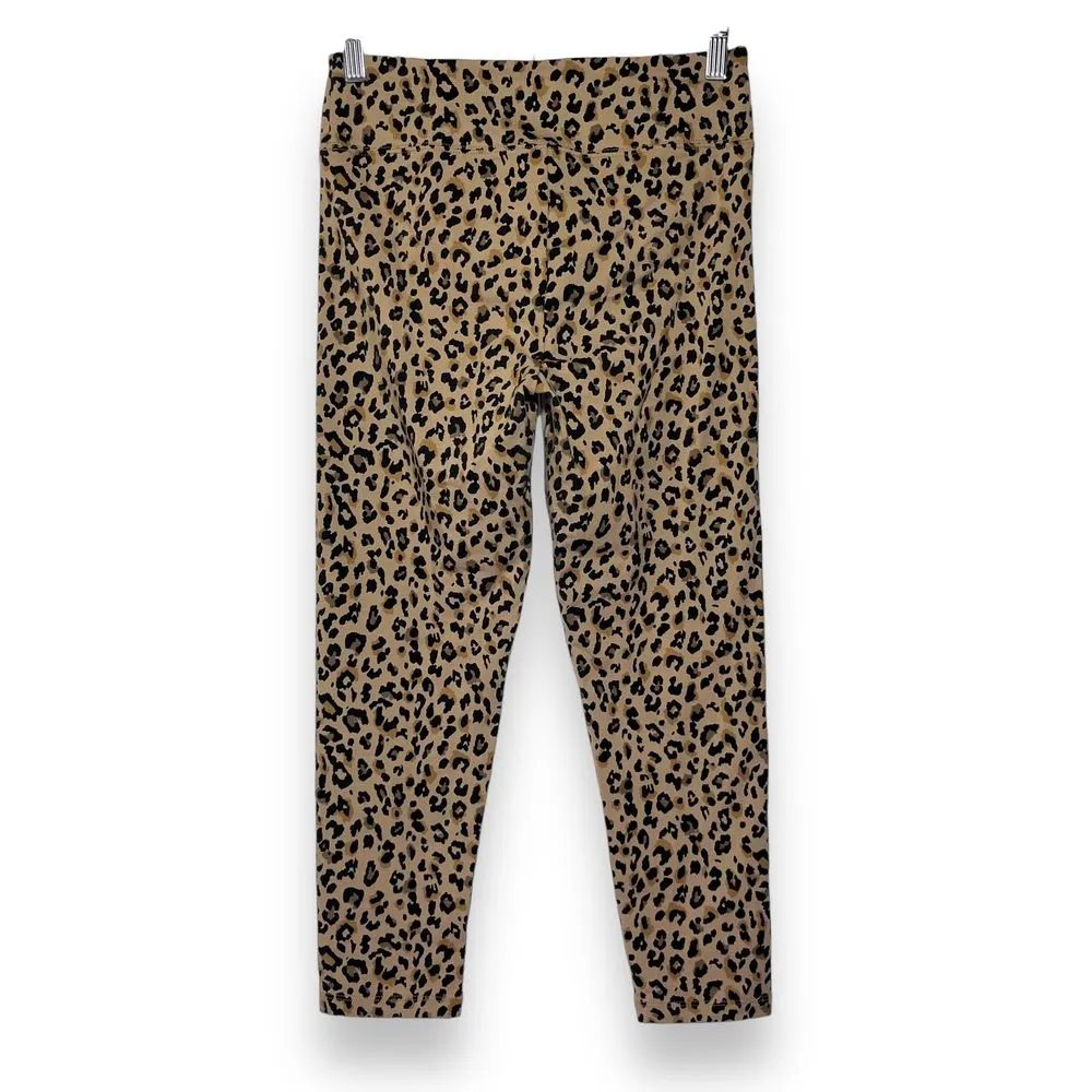 J. Crew NWOT Cropped Leopard‎ Leggings Cotton Women's Size Small - Image 5