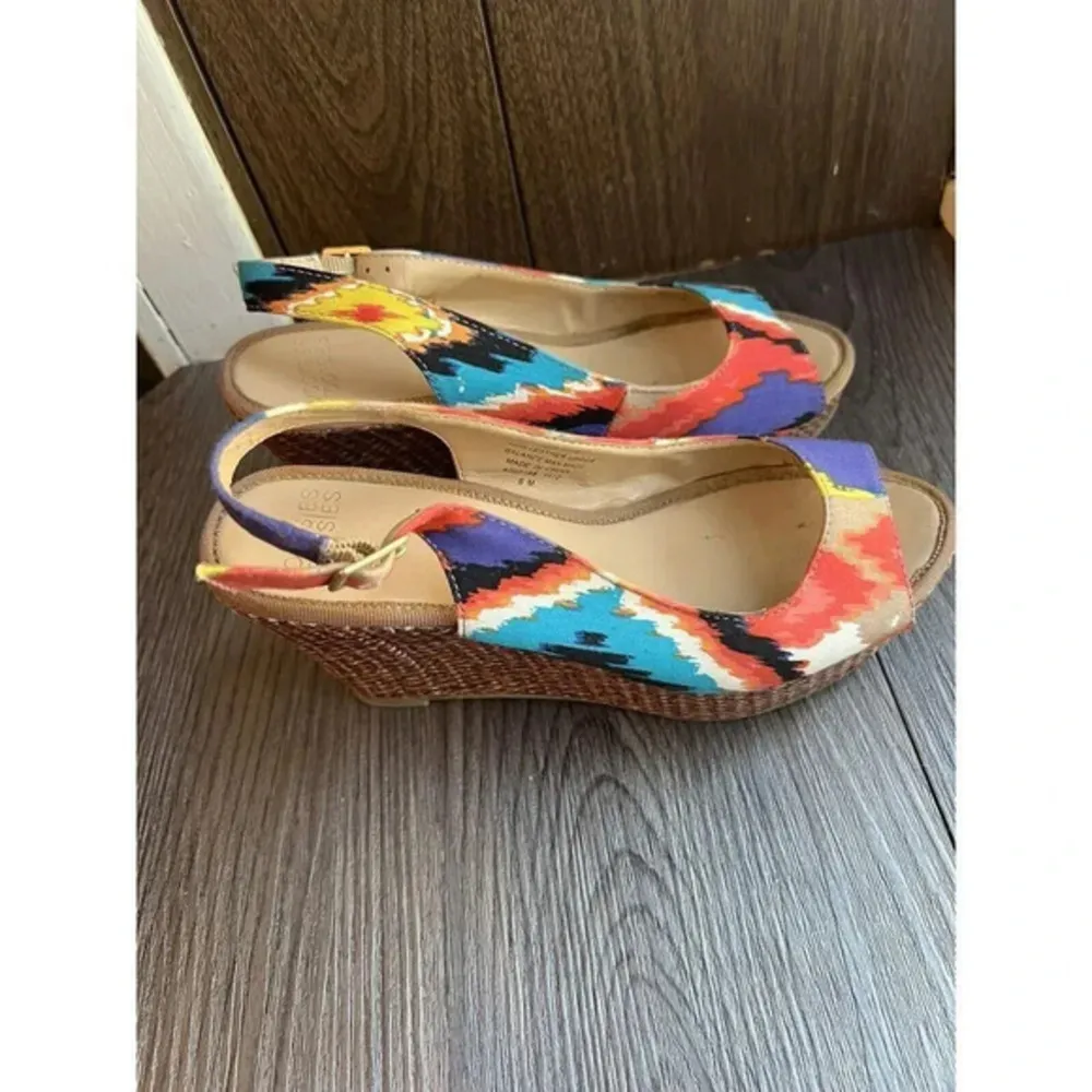 Mootsies‎ Tootsies moliker women's size 6 M wedges  woven heels - Image 2