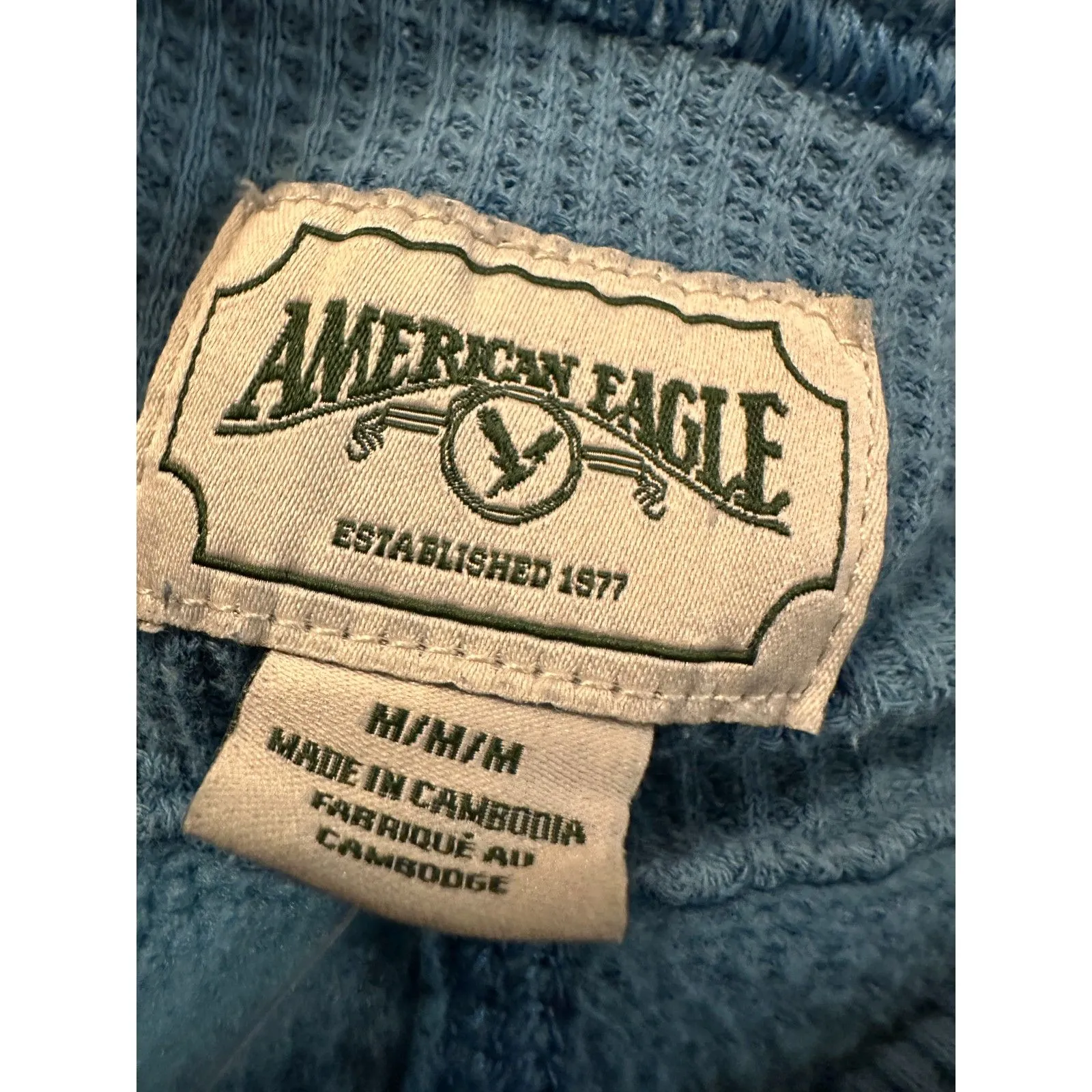 American Eagle Blue Crewneck Sweatshirt Size Medium - Image 3