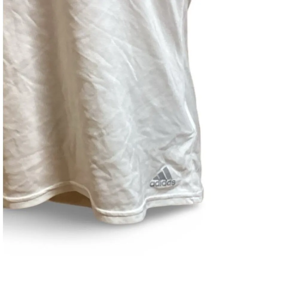 Adidas Women White Solid Climalite Running T-shirt - Image 4