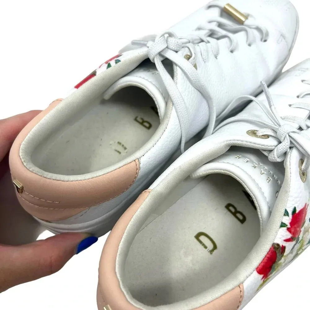 Ted Baker Hayiden Metropolis Cupsole Trainer Sneakers in‎ White Size 8.5 - Image 10