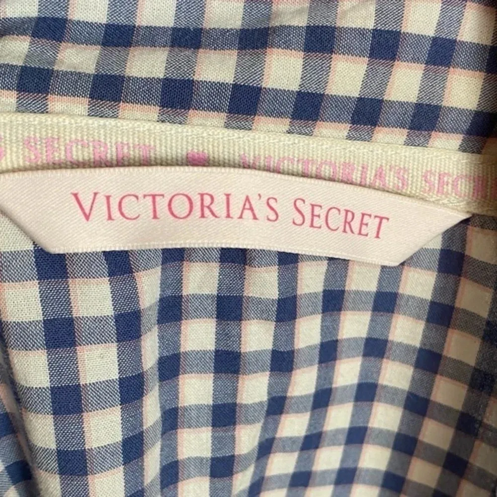 Victorias Secret • Blue Pink White Plaid Sleep Shirt - Image 5