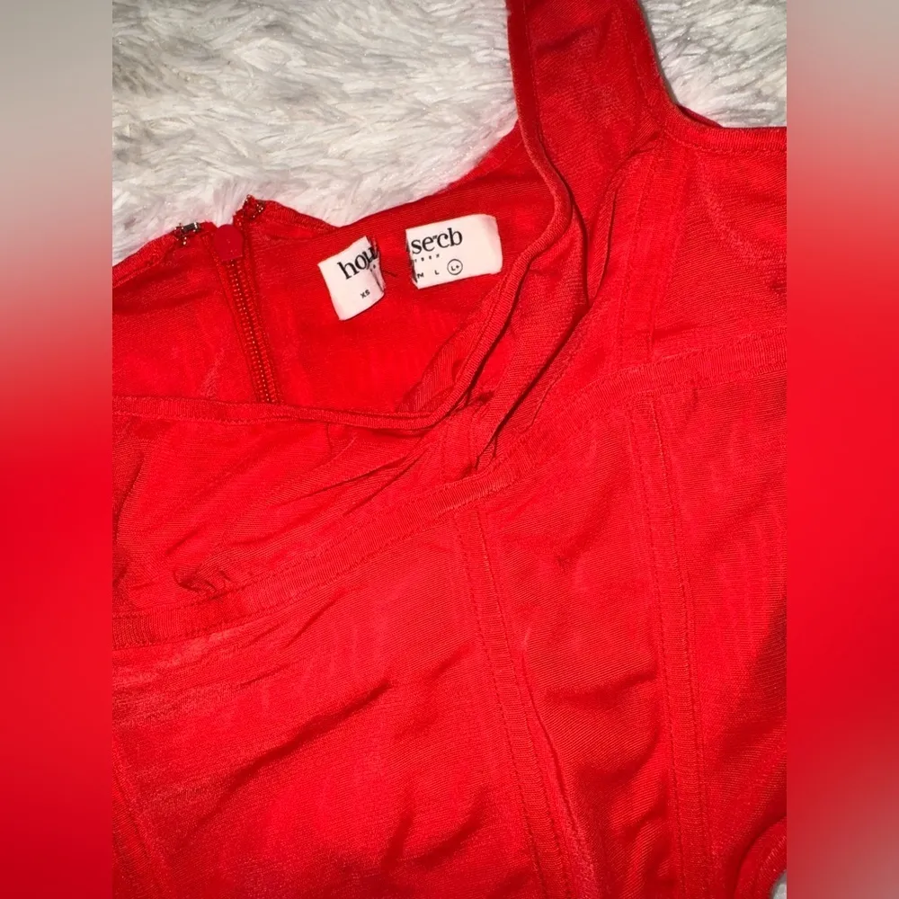 NWOT House of CB Edetta Scarlet Red Mesh Corset Top Sz XL - Image 6