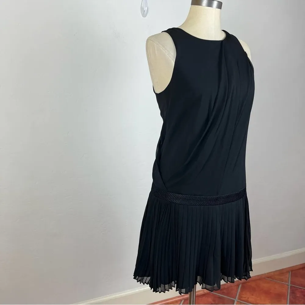 Rag & Bone Black Pleated Midi Dress - Image 2