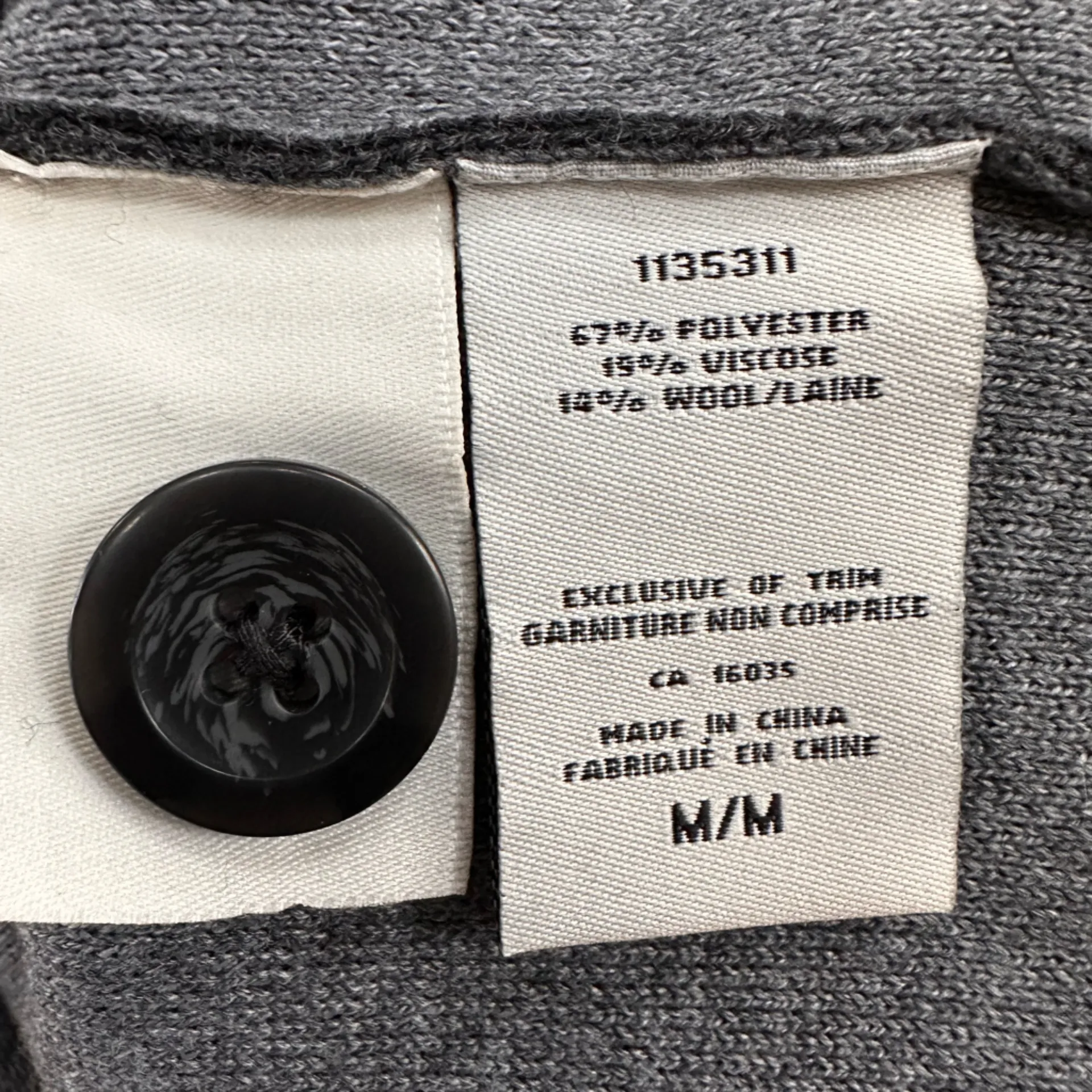 Catherine Malandrino  Woolen blend button-down long knit cardigan 2 front pockets - Image 6