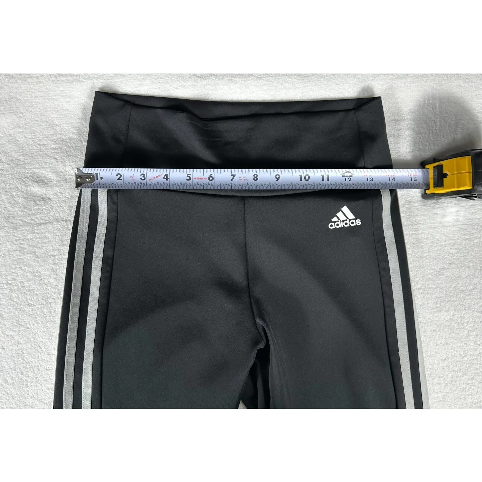 Adidas  Aeroready 3-Stripes High Rise 7/8 Sport Black Women’s Small Leggings - Image 5