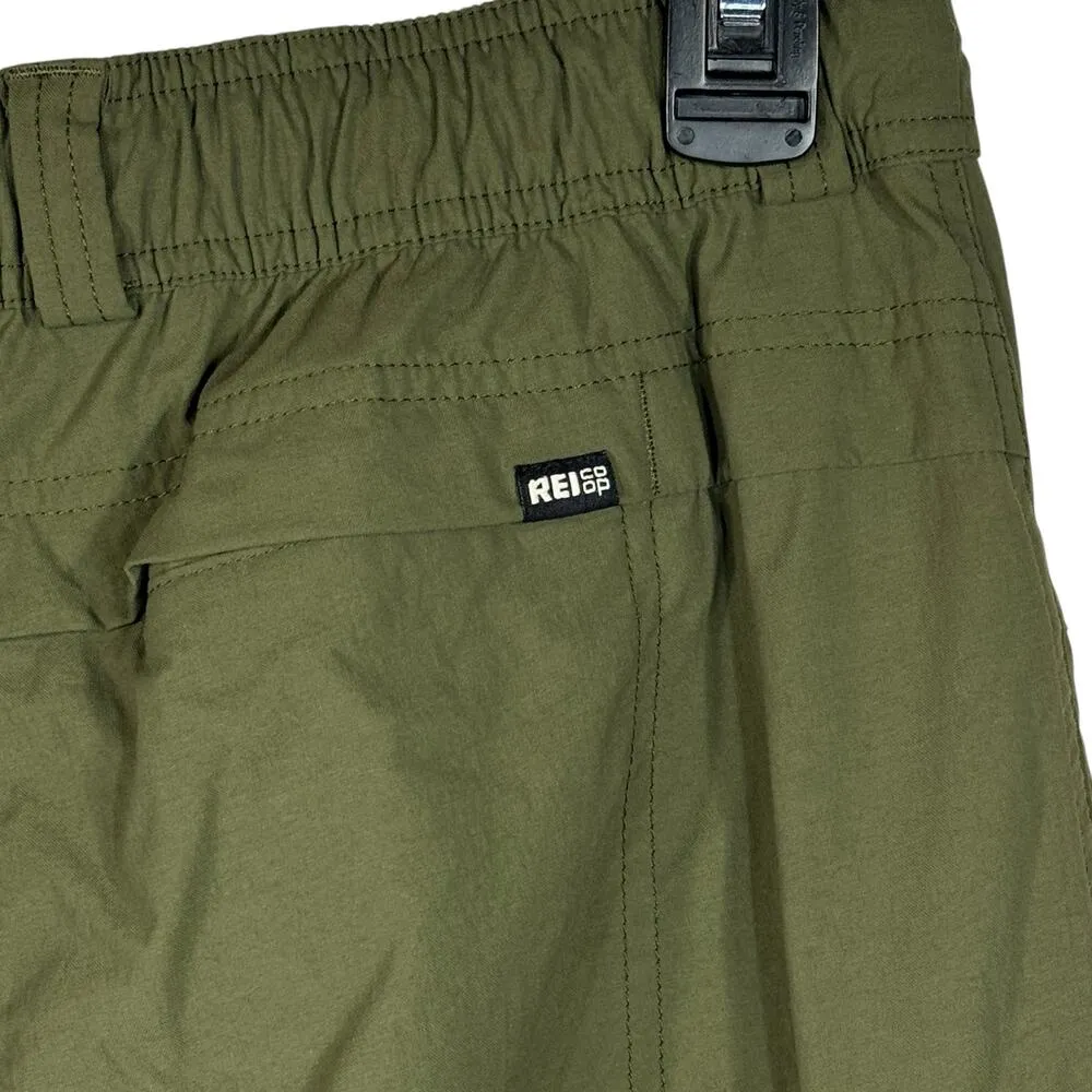 REI CO-OP SZ 12 Sahara Convertible Pants Shorts UPF 50+ Quick-Dry Mid-Rise Green - Image 8