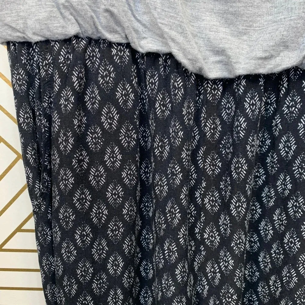 Anthropologie Hei Hei Rhodes Jumpsuit Sleeveless Printed Gray Black Size‎ Small - Image 6