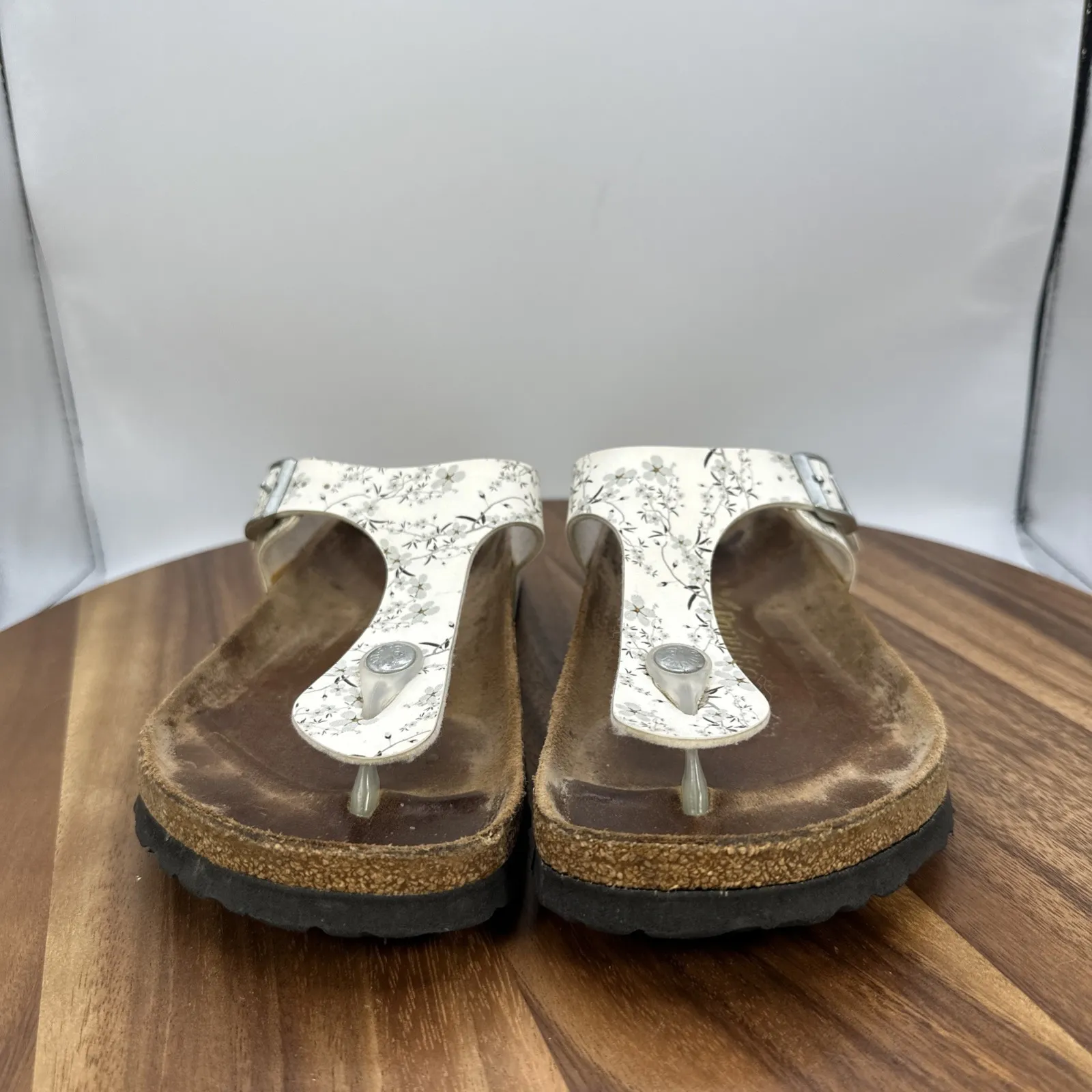 Papillio by‎ Birkenstock Gizeh Sandals Floral Flower Women's EU 37 6 - Image 4