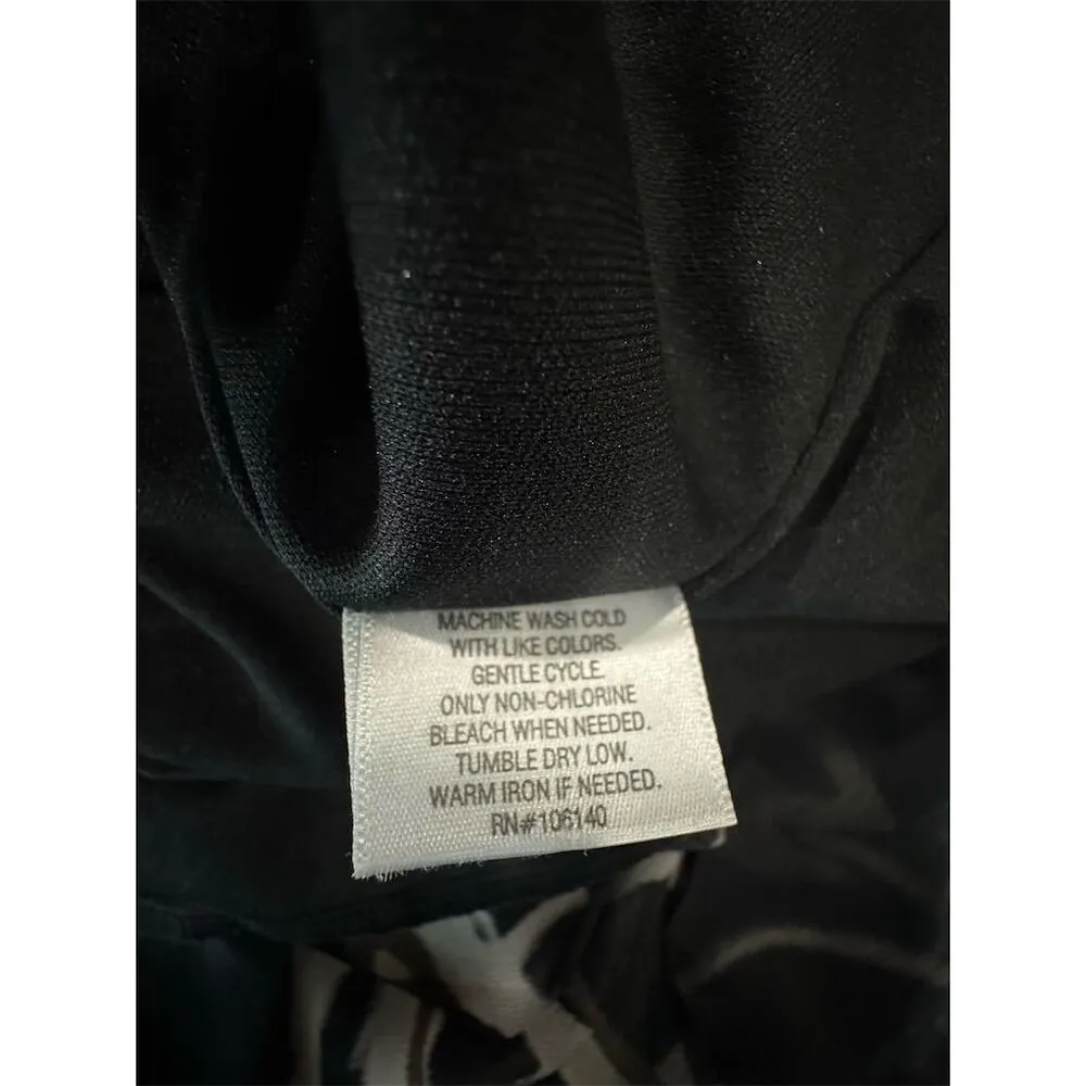 Bar III Women's XS Sleeveless Black White Animal Print Dress Elastic Waistband - Image 3