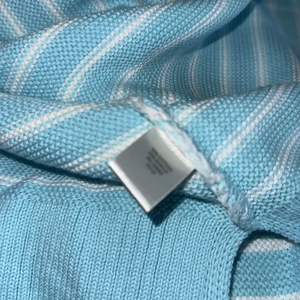 NWT Christopher & Bank White Blue Striped Nautical V Neck Comfy Cardigan SZ-3X - Image 9