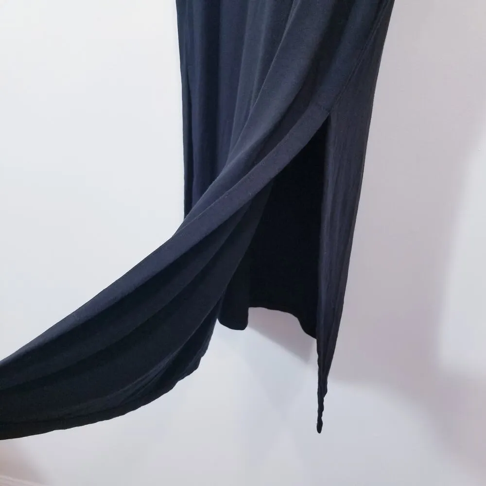 J.Jill Wearever Collection Black Mock Neck Long Sleeves Maxi Dress - Image 3