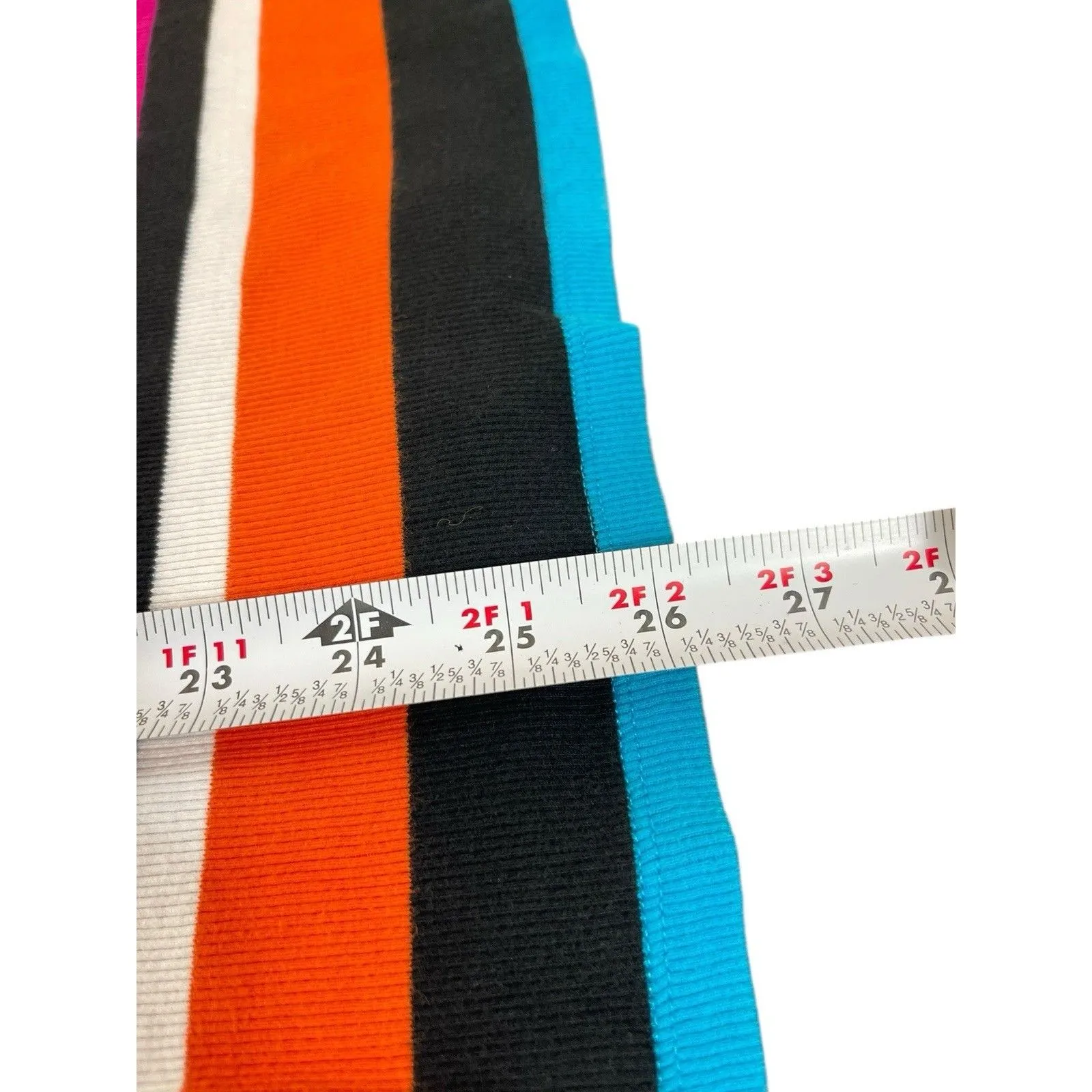 Lauren Ralph Lauren Women’s 3X Stripe Cotton Ribbed Knit Top Button Shoulder - Image 11