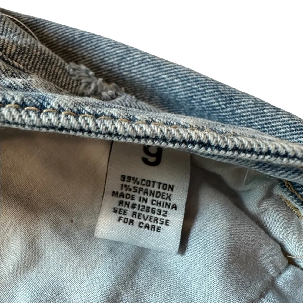 Madden NYC Mini Jean Skirt Size 9 Button Front NWT Blue - Image 6