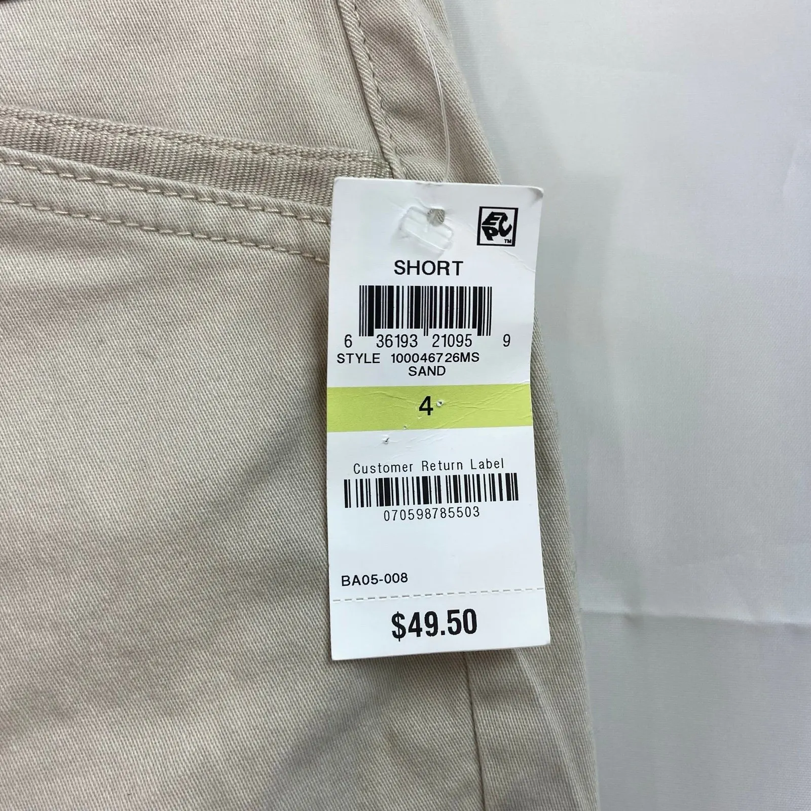 NEW Charter Club women's sand‎ tan cuffed stretch cotton modest shorts casual 4 - Image 4