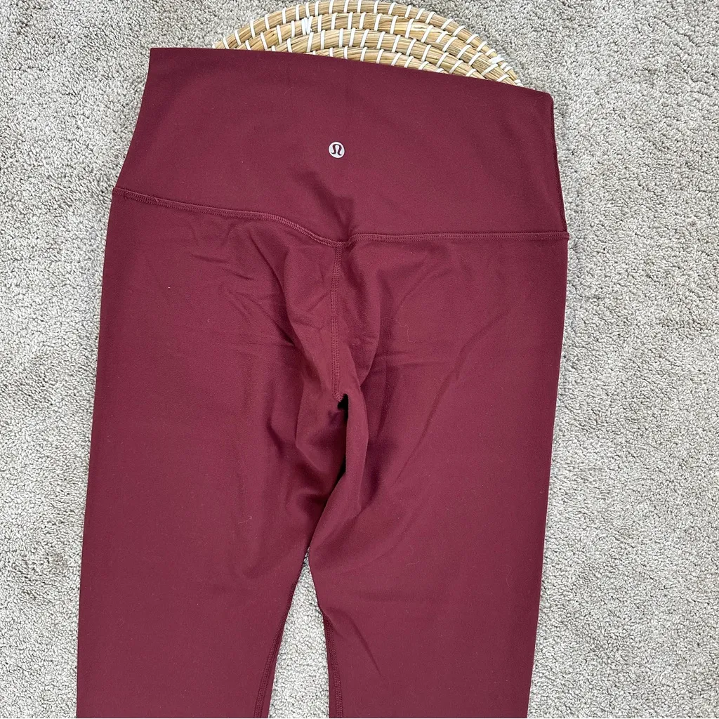 Lululemon Women’s Align High-Rise Pant 25" Legging Yoga in Mulled Wine Red 8 - Image 6