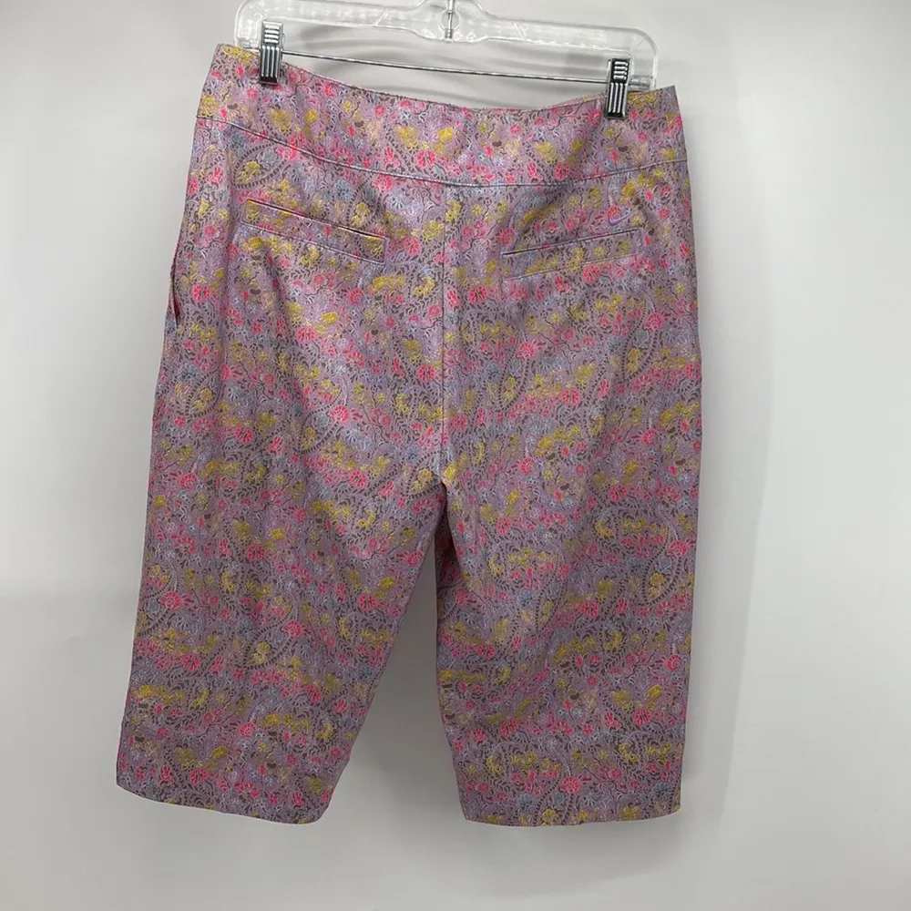 Nike golf fit dry pink purple paisley floral bermuda shorts - Image 7