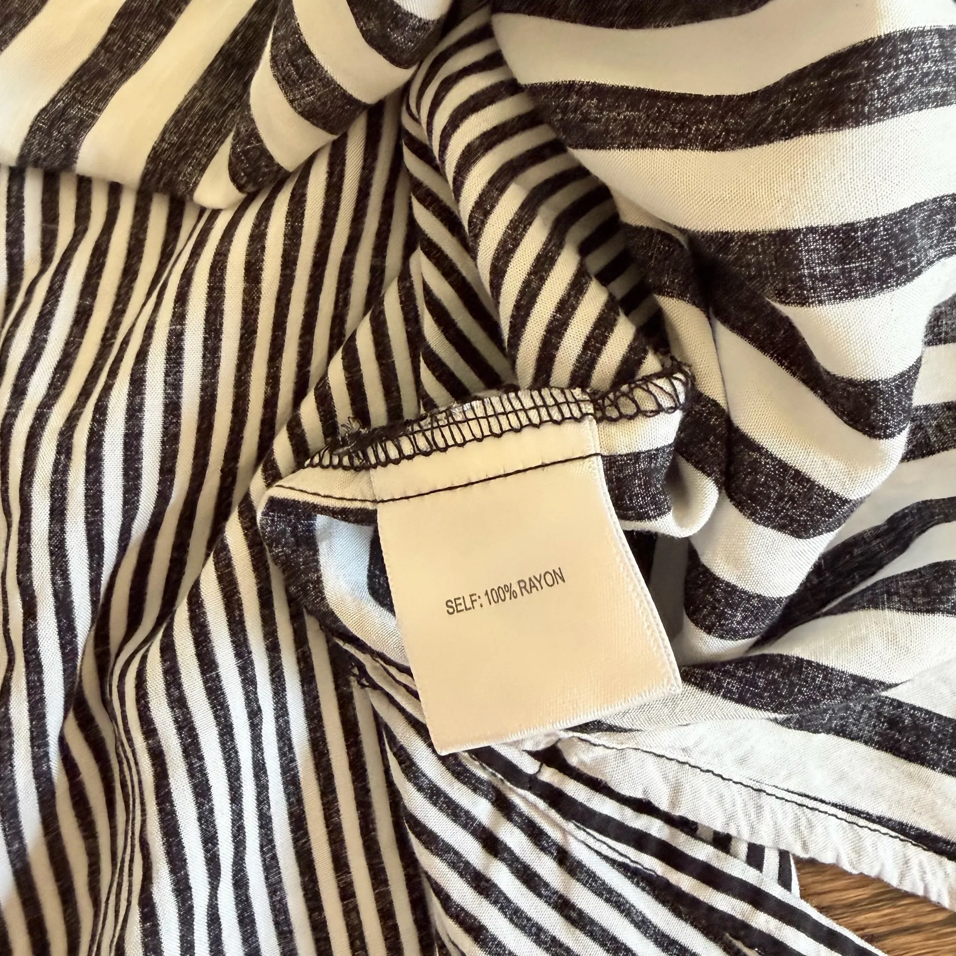 Jane and Delancey Referee style stripe blouse 3/4 cuffed sleeve - Image 10