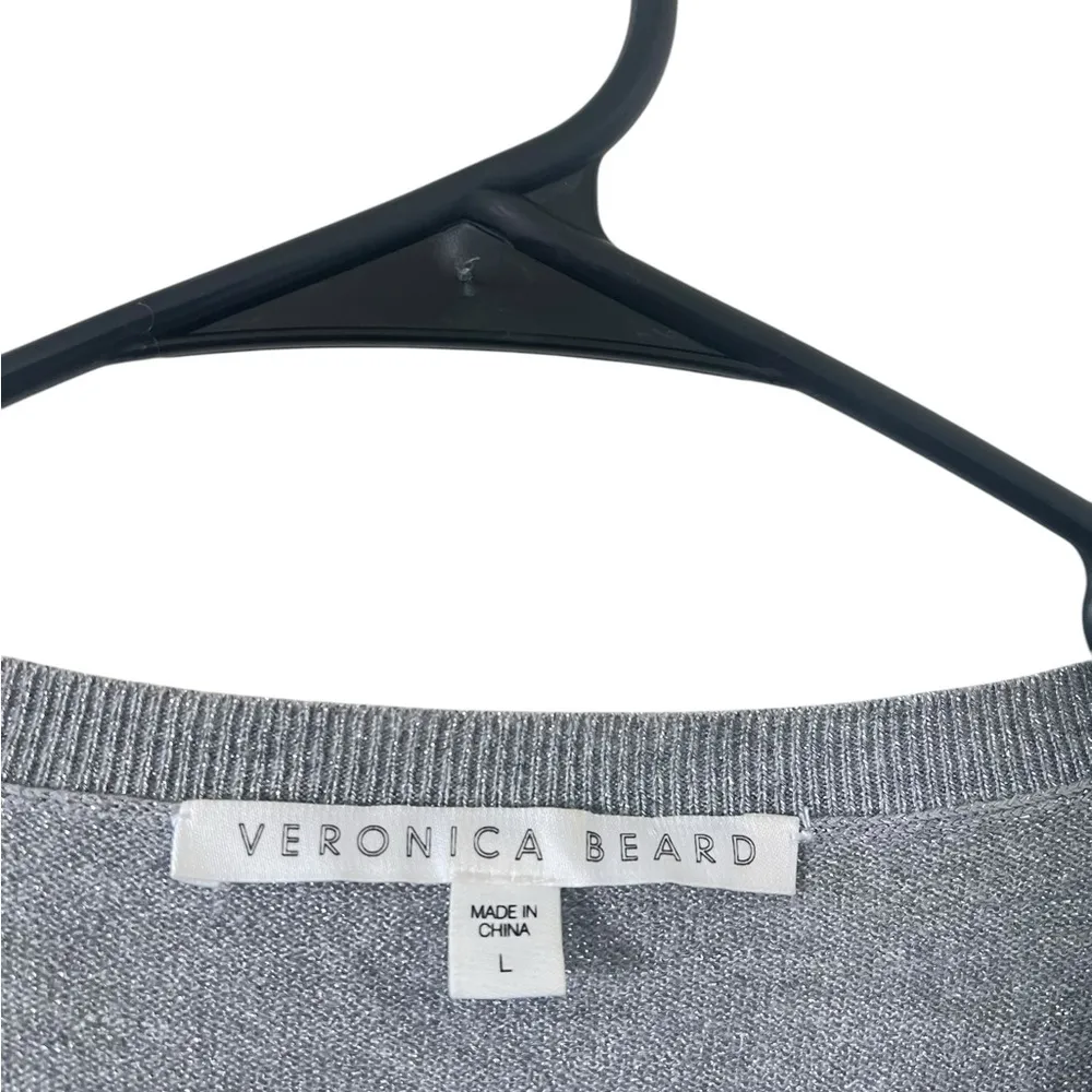 Veronica Beard  Centre Metallic Ruffle Sweater - Image 8