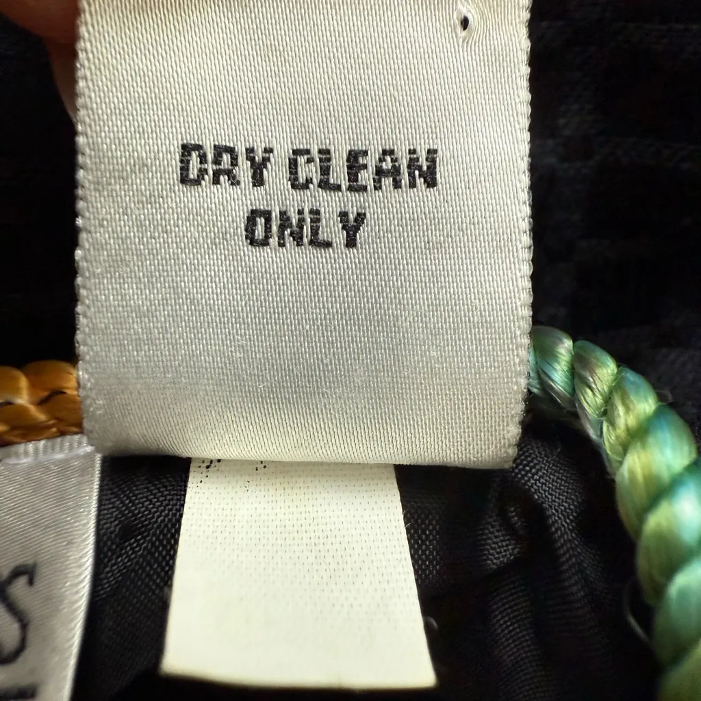 Drapers & Damons Vintage Jacket Black‎ Embroidered Parrot Toggle Womens Small Black - Image 3