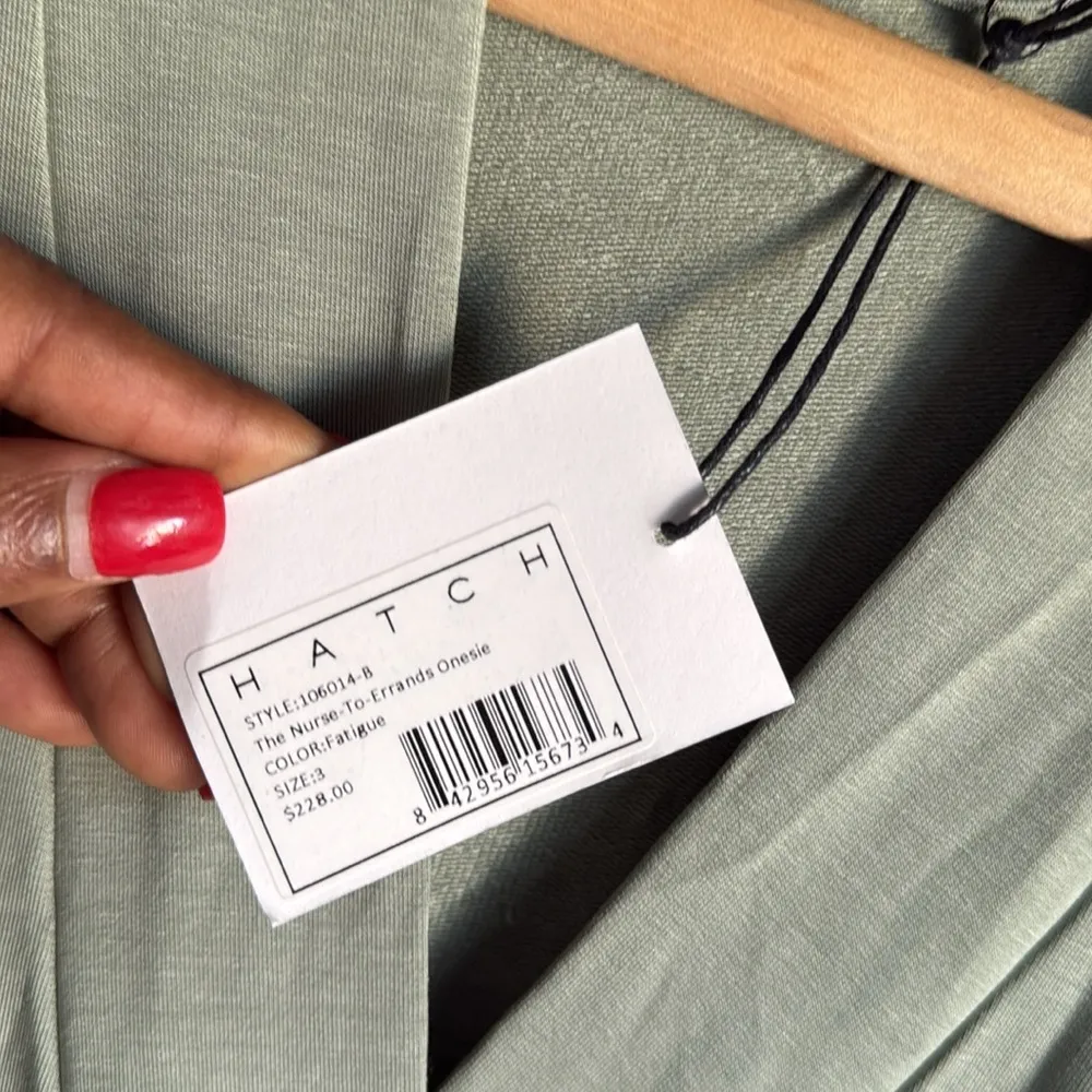 NEW Hatch Jumpsuit Women Large Sage Green The Nurse to Errand Onesie Size undefined - Image 7
