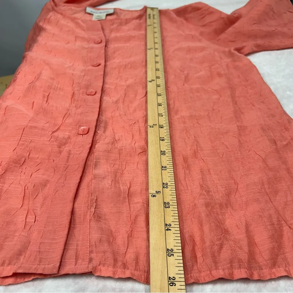 Susan Bristol button up sheer large top rayon blend - Image 7