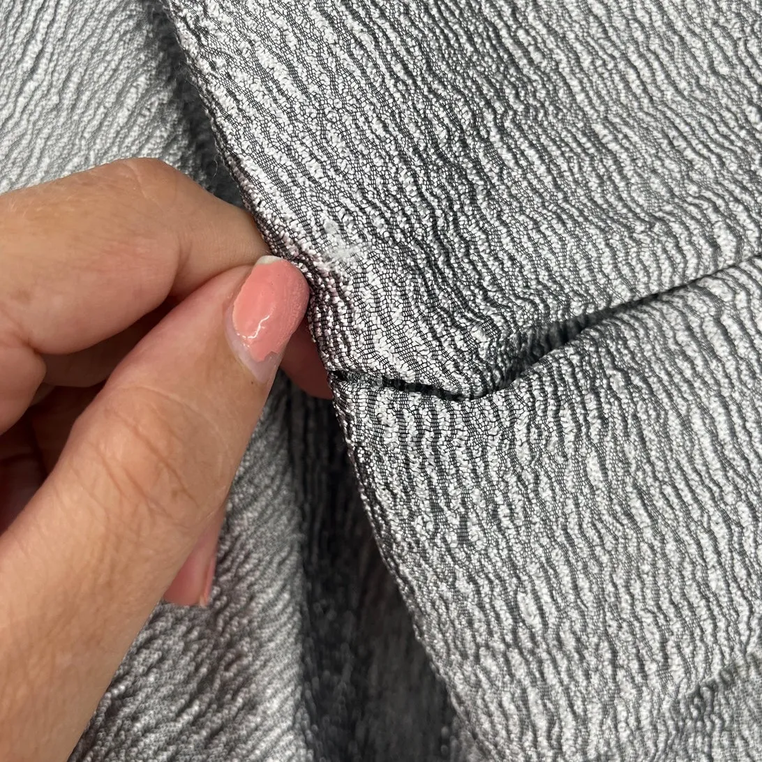 Dressbarn Collection Ruffle Collar Cocktail Womens Jacket Sz 20W Retro Glam Belt Silver - Image 5