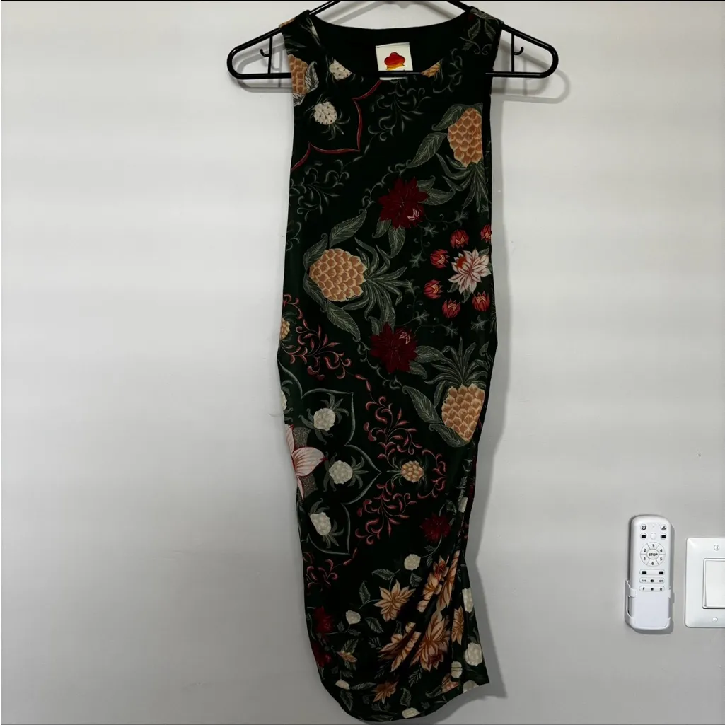 FARM Rio Pineapple Garden Stretch Tulle Body-Con Dress S - Image 2