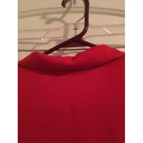Nike Dri-Fit Adult Short Sleeve Polo Shirt Size Medium Red - Image 9