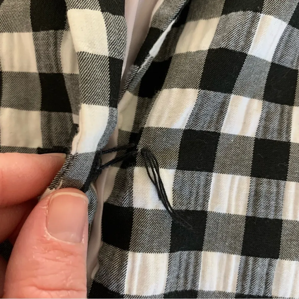 Topshop Black & White Check Blazer 6 - Image 8